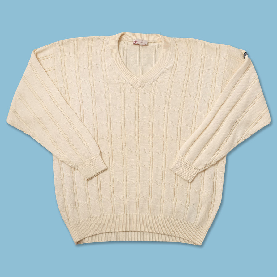 Vintage Sergio Tacchini Knit Sweater 2Xlarge 