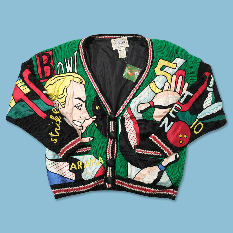 Vintage Bowling Cardigan Medium 