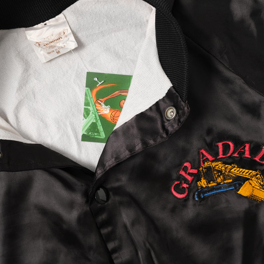 Vintage Satin College Jacket Medium 