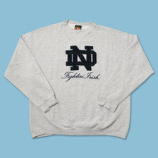 Vintage Notre Dame Sweater XLarge 