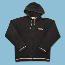Vintage Fila Hooded Sweater Jacket Medium 