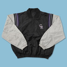 Vintage Colorado Rokies Q-Zip Windbreaker Medium 