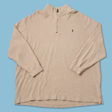 Vintage Ralph Lauren Q-Zip Knit Sweater 4XLarge 