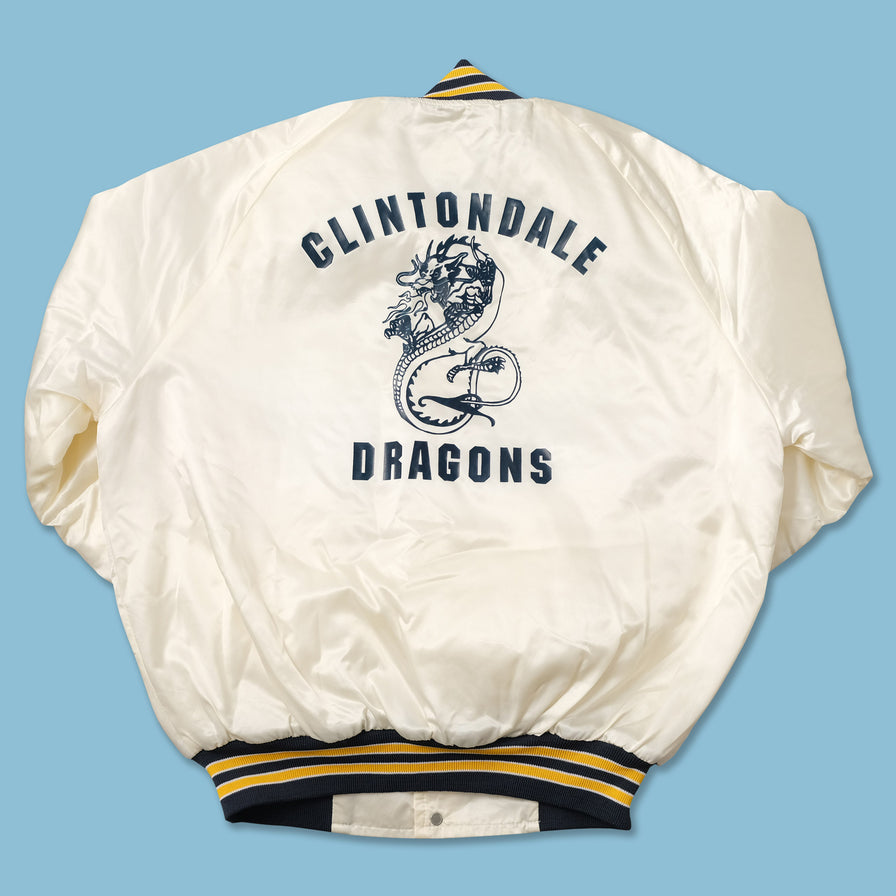 Vintage Padded Satin College Jacket Large 