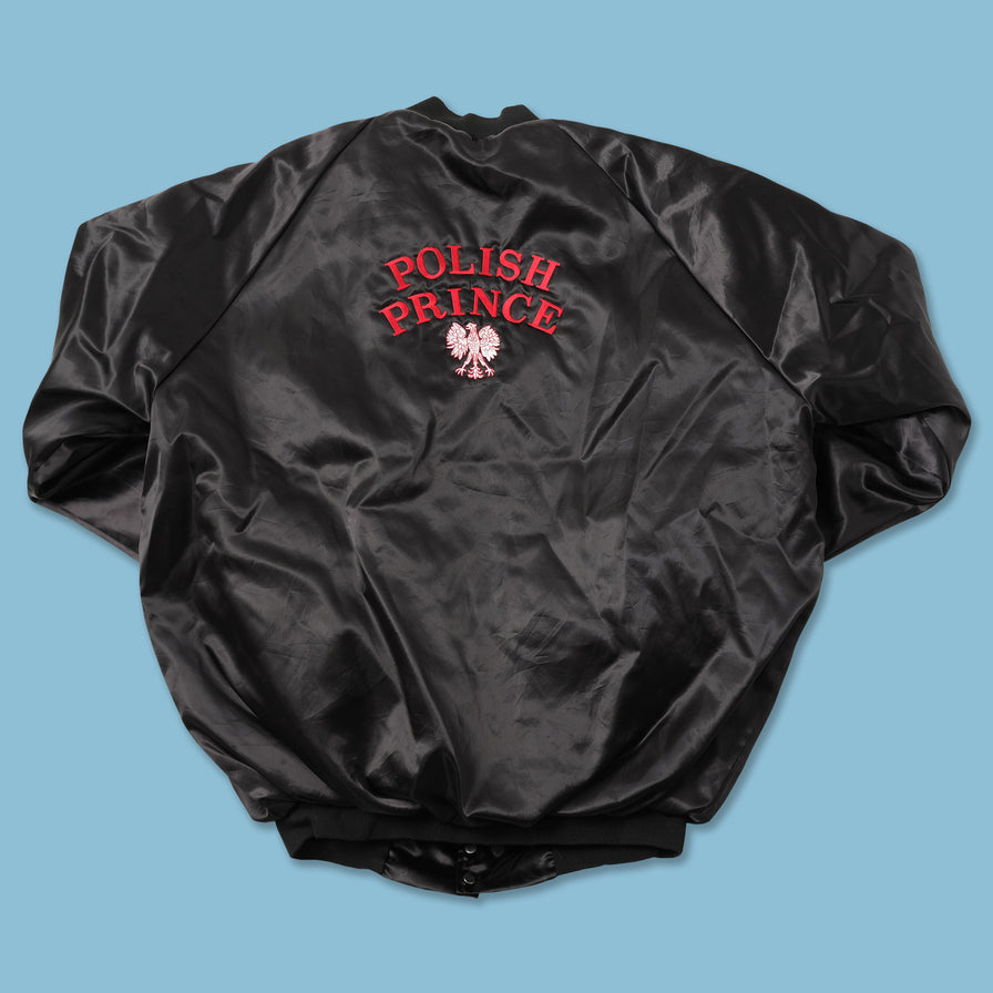 Vintage Padded Satin College Jacket XLarge 