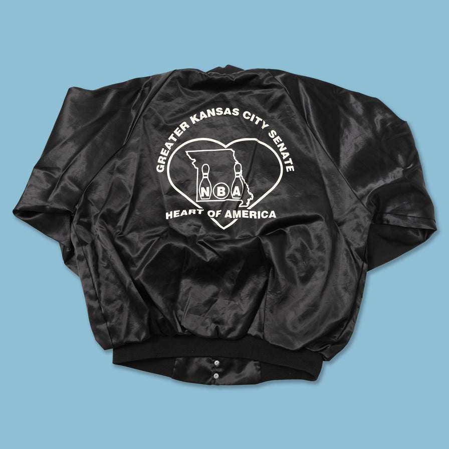 Vintage Satin College Jacket XXLarge 