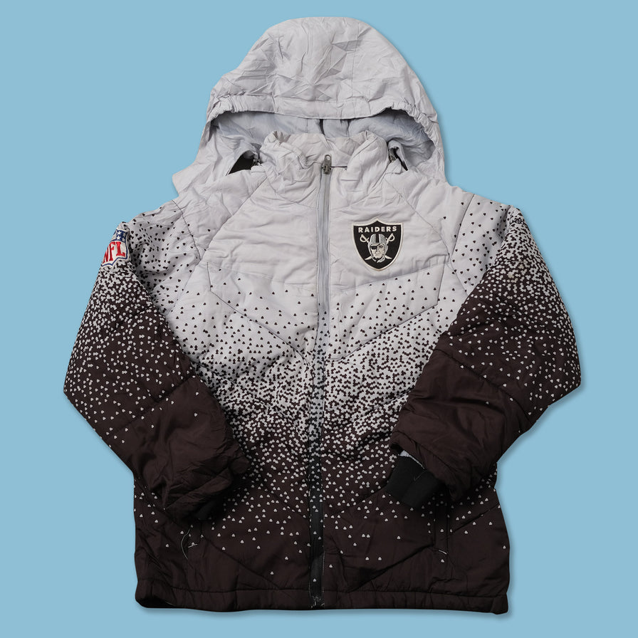 Kids Las Vegas Raiders Puffer Jacket Medium 
