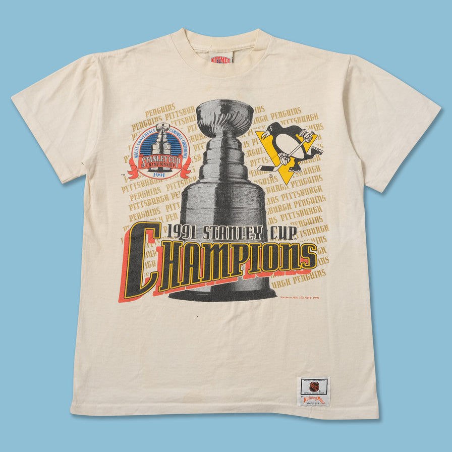 Vintage 1991 Nutmeg Stanley Cup T-Shirt Medium 