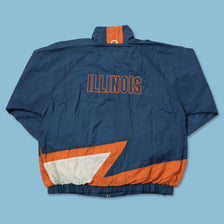 Vintage Fighting Illini Track Jacket Large