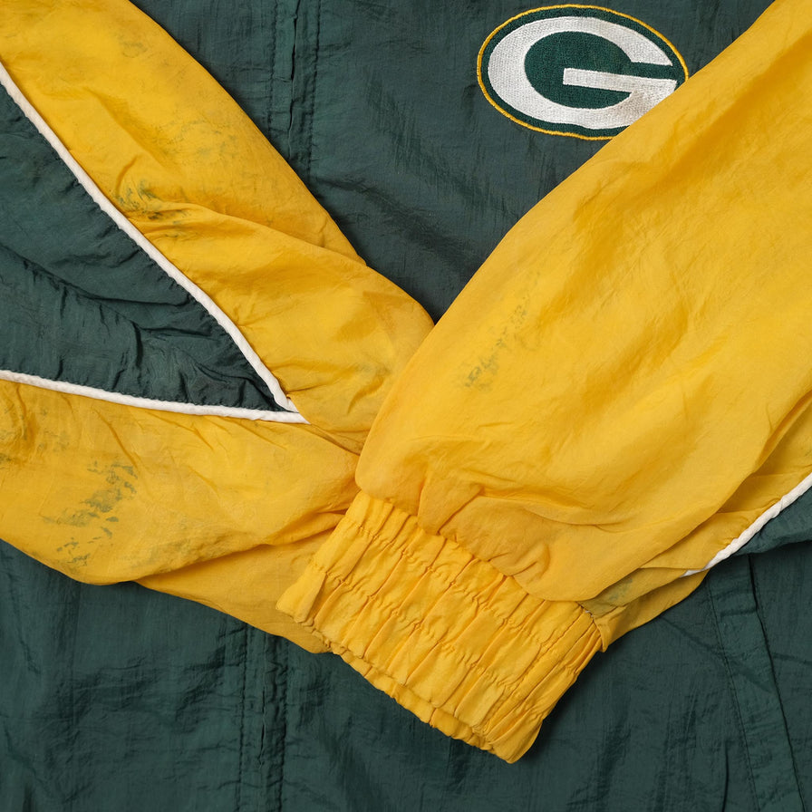 Vintage Green Bay Packers Track Jacket Large 