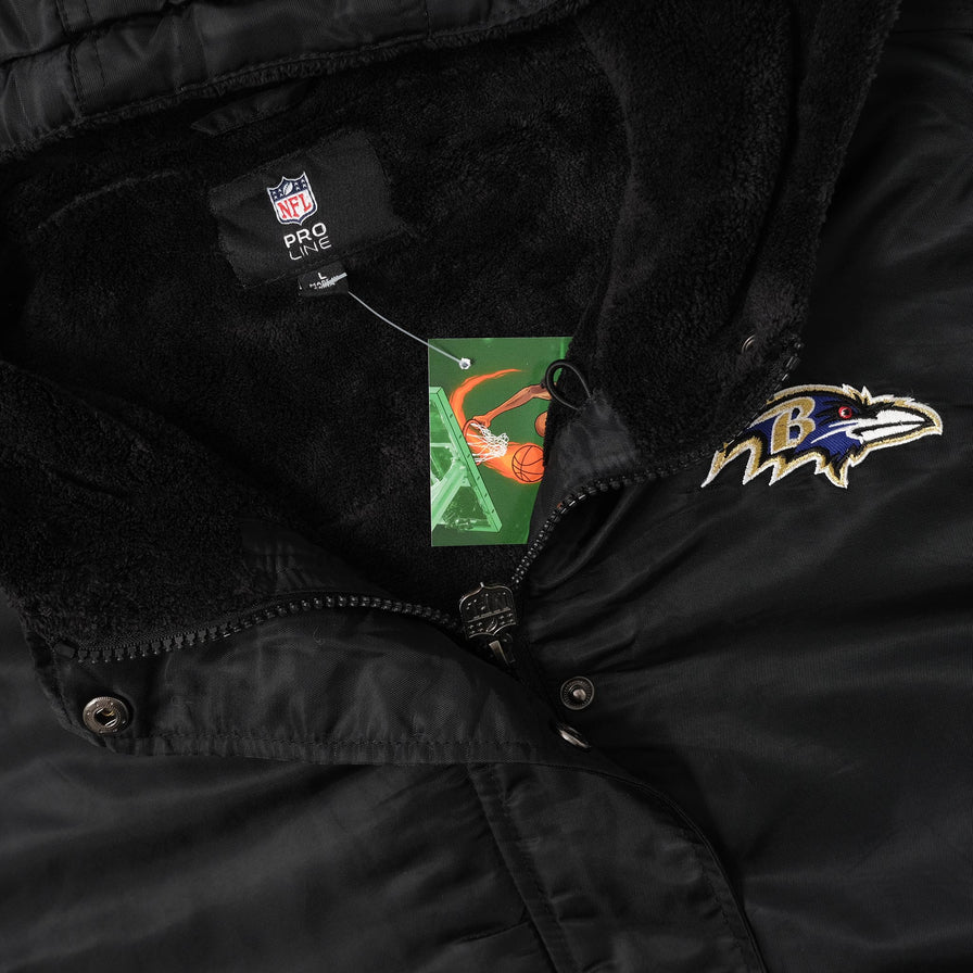 Baltimore Ravens Hooded Bomber Large 