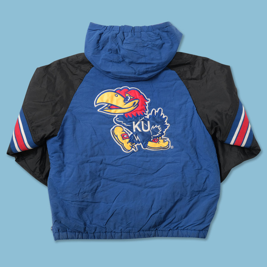 Vintage Starter Women's Kansas Jayhawks Q-Zip Jacket XSmall 