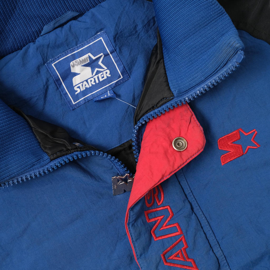 Vintage Starter Women's Kansas Jayhawks Q-Zip Jacket XSmall 