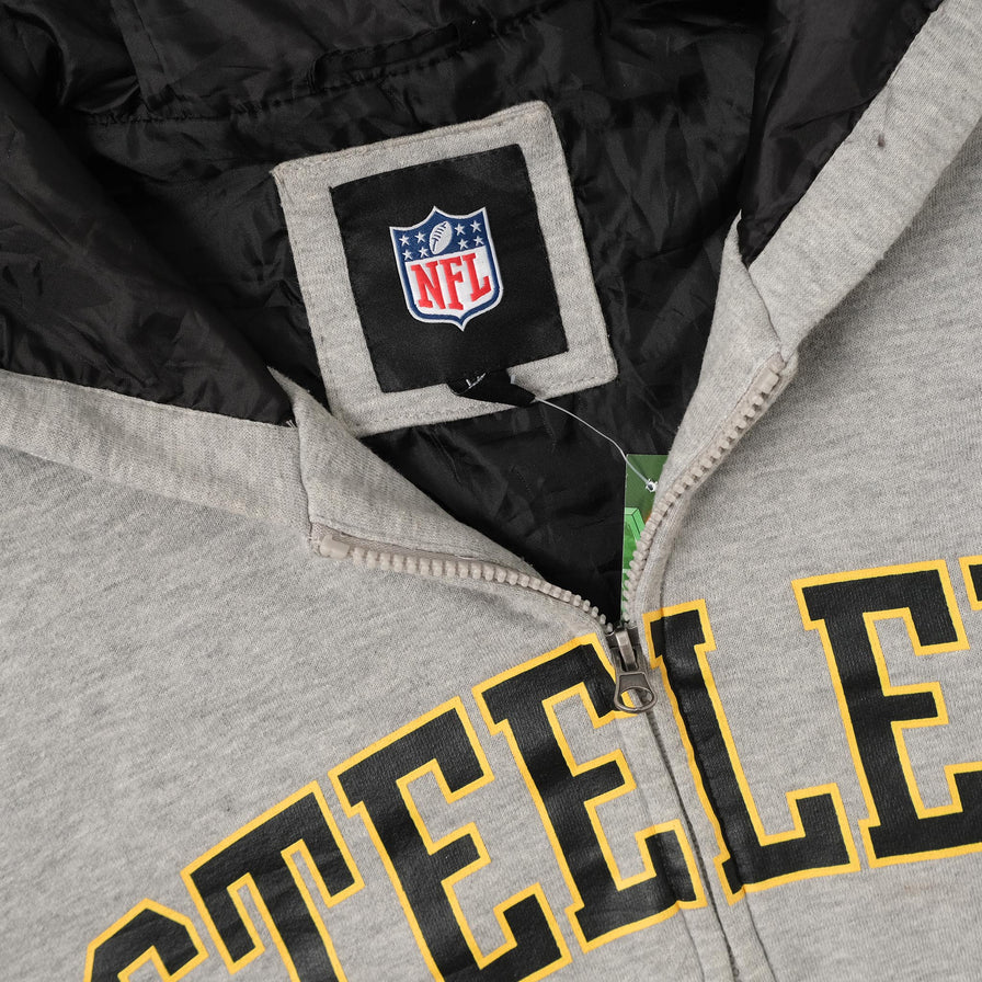 Piitburgh Steelers Hooded Sweater Jacket Large 