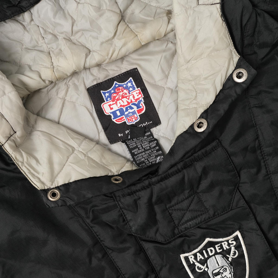 Vintage Las Vegas Raiders Padded Q-Zip Jacket XXLarge 