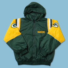 Vintage Green Bay Packers Padded Jacket Medium 