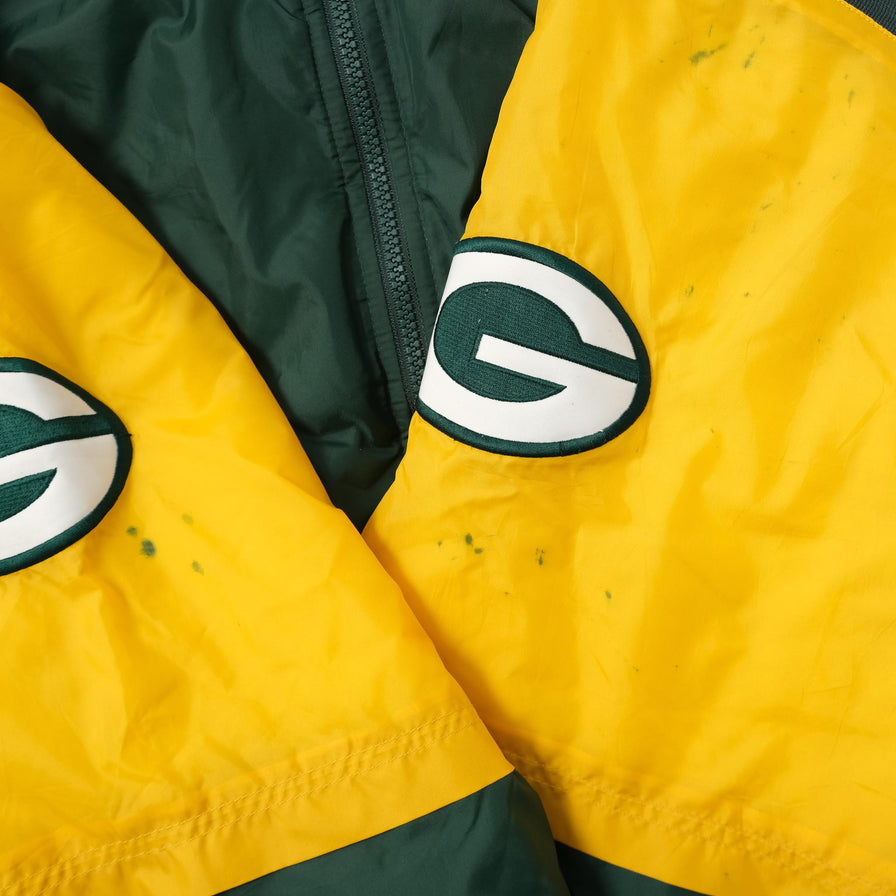 Vintage Green Bay Packers Padded Jacket Medium 