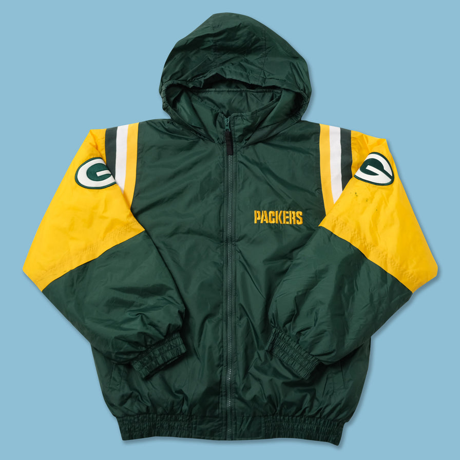 Vintage Green Bay Packers Padded Jacket Medium 