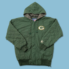 Vintage Starter Green Bay Packers Jacket Large 