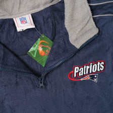 Vintage Patriots Fleece Q-Zip Sweater XLarge 