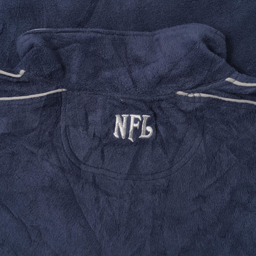 Vintage Patriots Fleece Q-Zip Sweater XLarge 