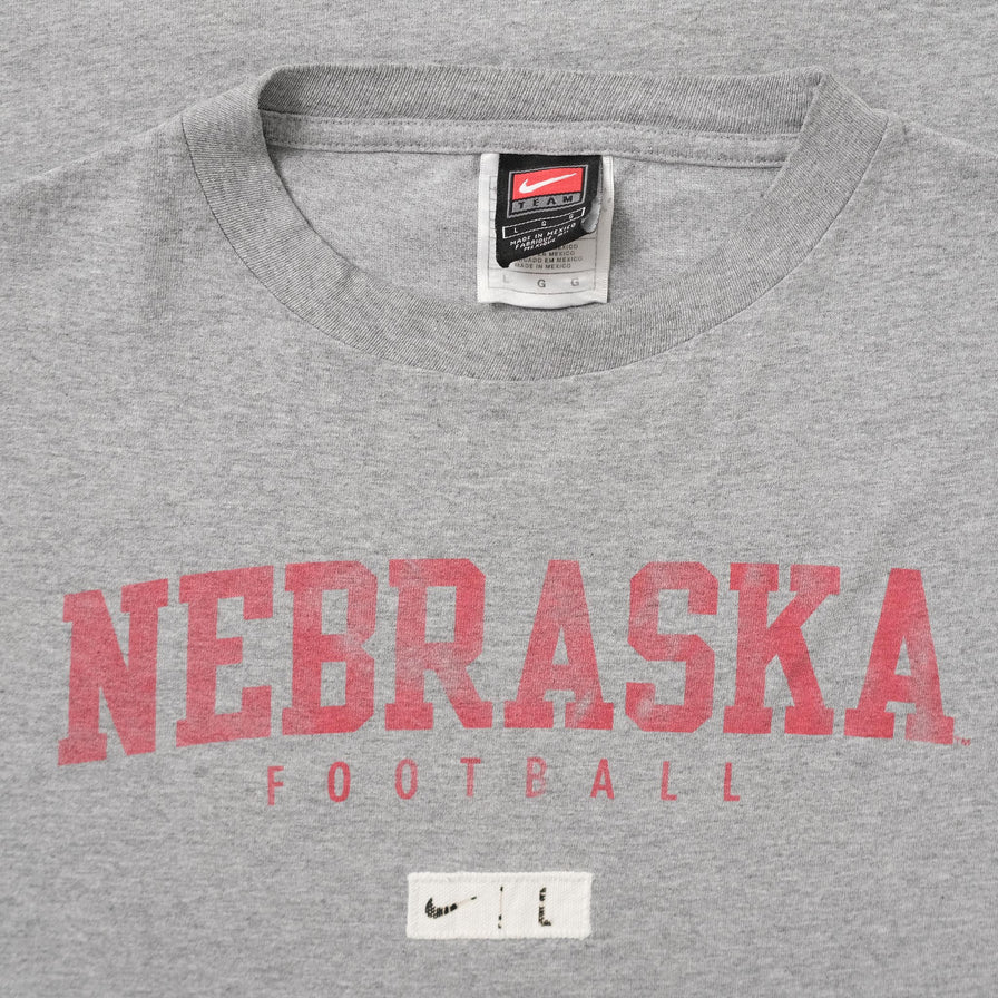 Vintage Nike Nebraska Football T-Shirt Large 