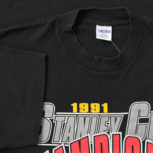 1991 Pittsburgh Penguins T-Shirt Large 