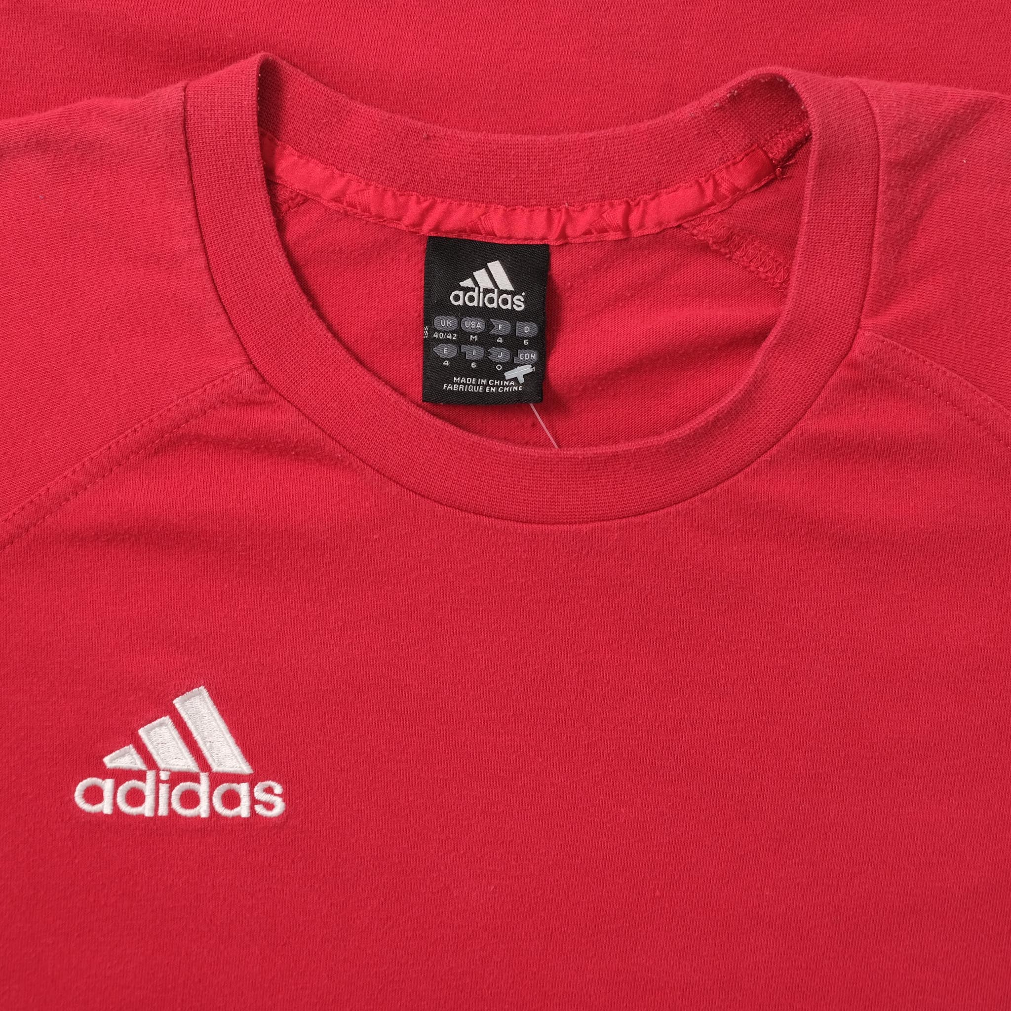 Adidas t shirt outlet china red