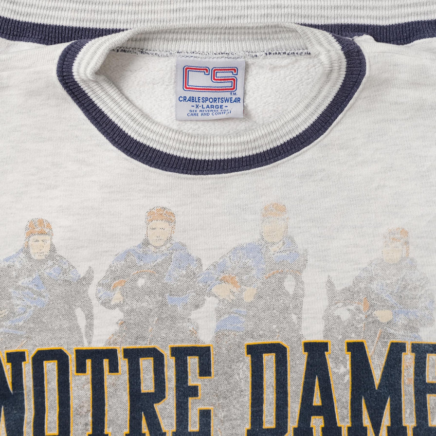 Vintage Notre Dame Sweater XLarge 