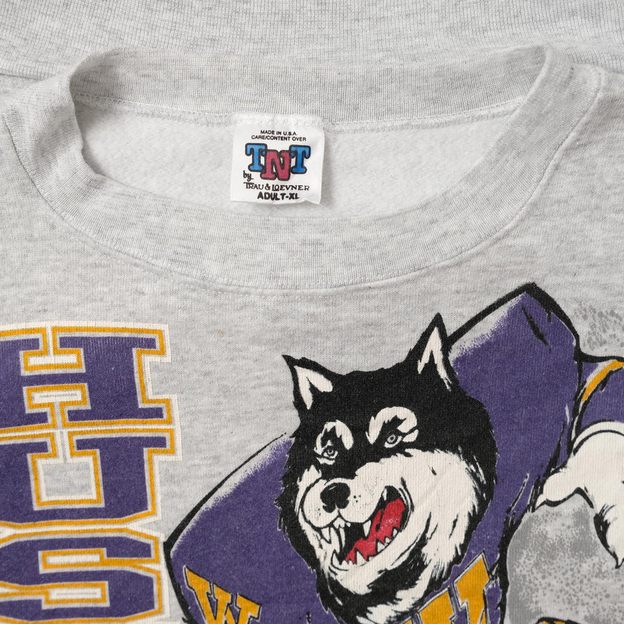 Vintage Washington Huskies Sweater XLarge 