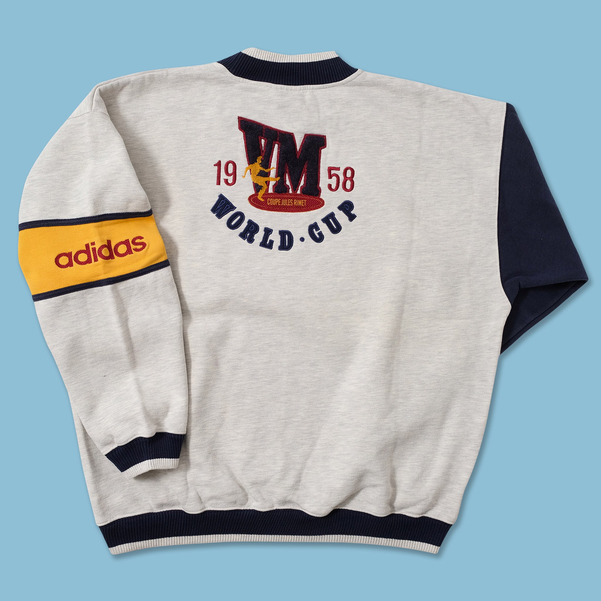 Vintage adidas World Cup Sweden '58 Sweater XLarge | Double Vintage adidas World Cup Sweden '58 Sweater XLarge | Double