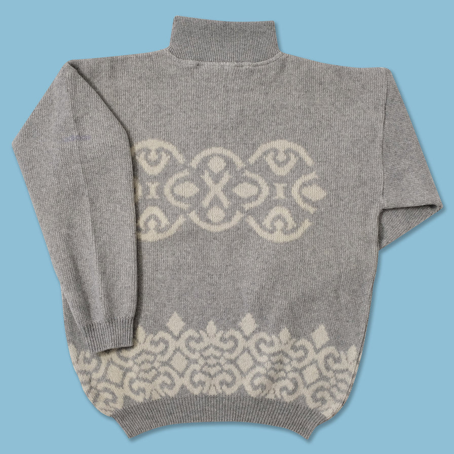 Vintage DS adidas Q-Zip Knit Sweater Large 