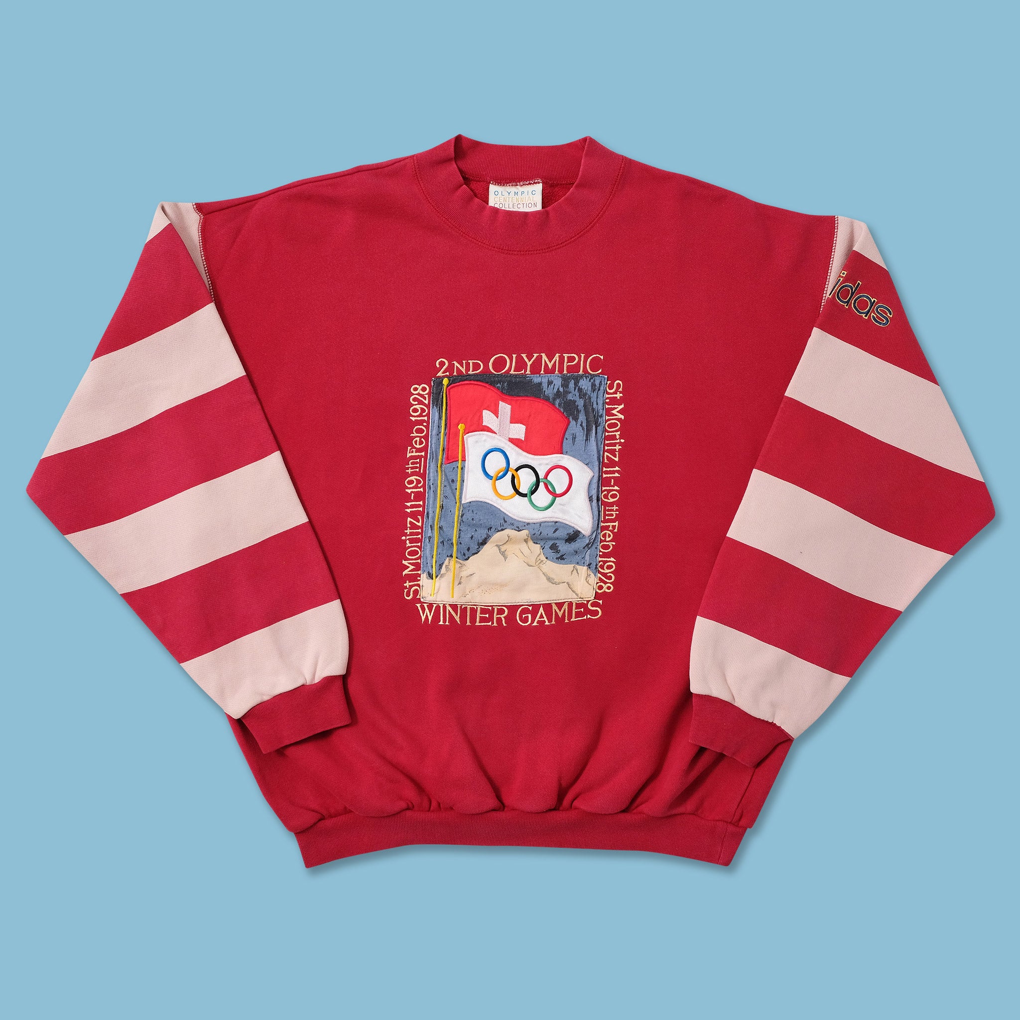 Vintage adidas St. Moritz Olympics '28 Sweater Medium Vintage adidas St. Moritz Olympics '28 Sweater Medium
