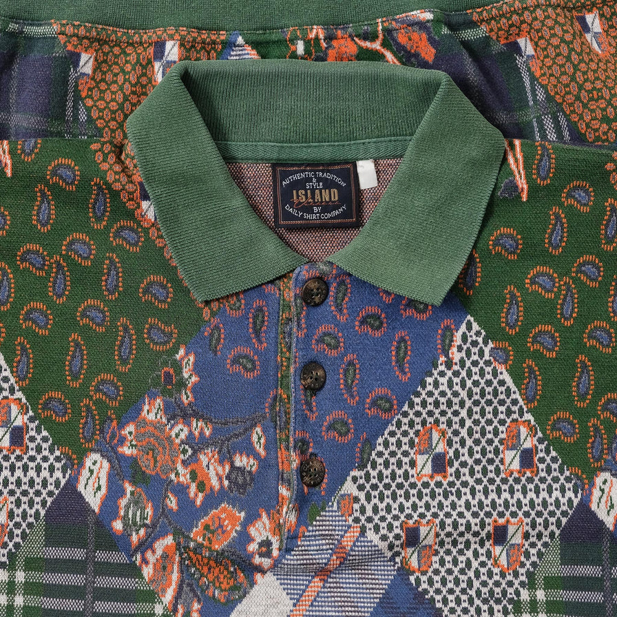 Vintage Patchwork Sweater Large 