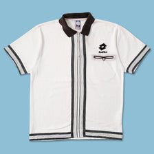 Vintage Lotto Boris Becker Zip Polo Medium 