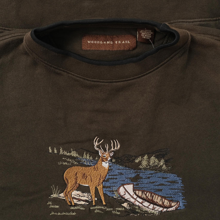 Vintage Deer Sweater Large 