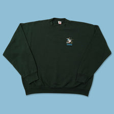 Vintage Appalachian Campsites Sweater XXLarge 