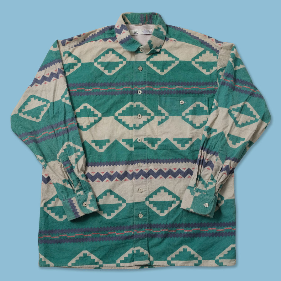 Vintage Pattern Shirt Large 