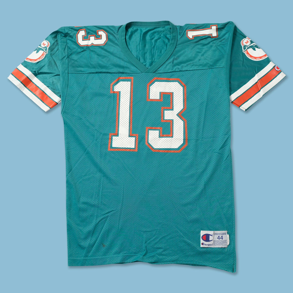 Vintage Champion Miami Dolphins Jersey Large Double Double Vintage