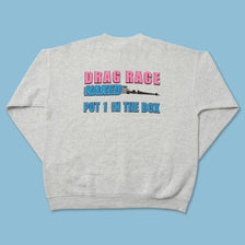 Vintage Drag Racing Sweater Large 