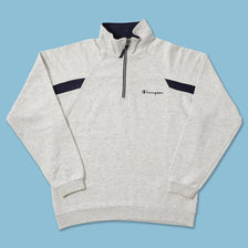 Vintage Champion Q-Zip Sweater Small 