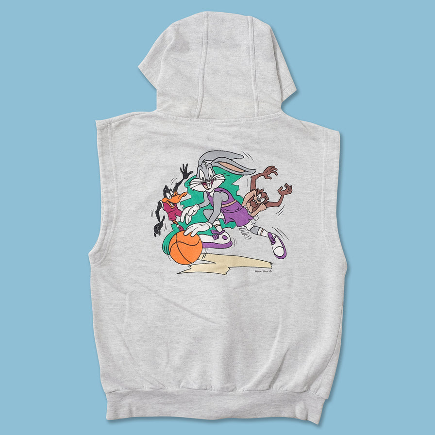 Vintage Looney Tunes Hooded Vest Small 