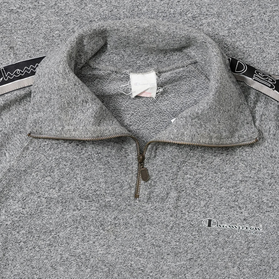 Vintage Champion Q-Zip Sweater Medium 