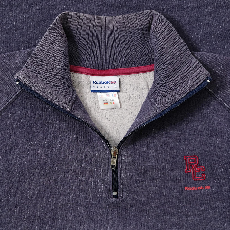 Vintage Reebok Q-Zip Sweater XLarge 