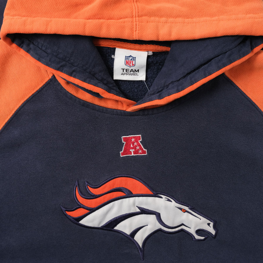 Vintage Denver Broncos Hoody XLarge 