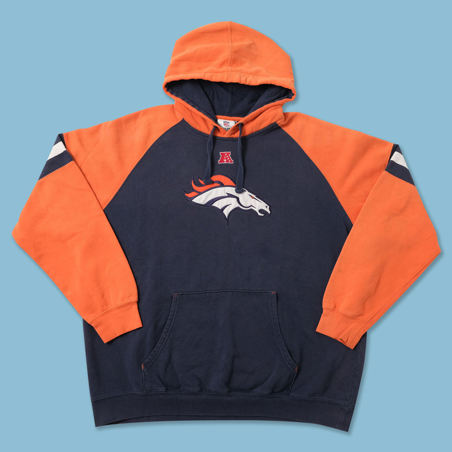 Vintage Denver Broncos Hoody XLarge 
