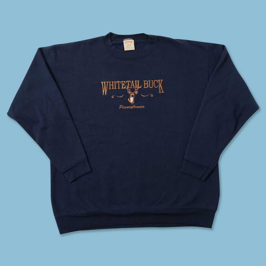 Vintage Whitetail Buck Sweater XLarge 