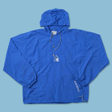 Vintage Blue Devils Button Up Track Jacket Large 