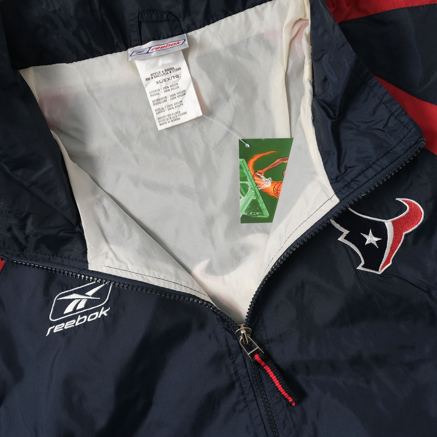 Vintage Reebok Houston Texans Track Jacket XLarge 