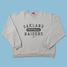 Vintage Reebook Oakland Raider Sweater Large 